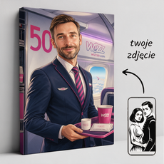 Karykatura personalizowana dla pracownika WizzAir – wyjątkowy prezent