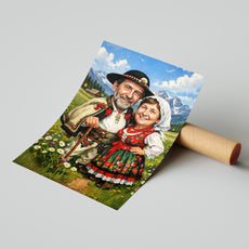 PORTRET GÓRALSKI – PARA W STROJACH LUDOWYCH