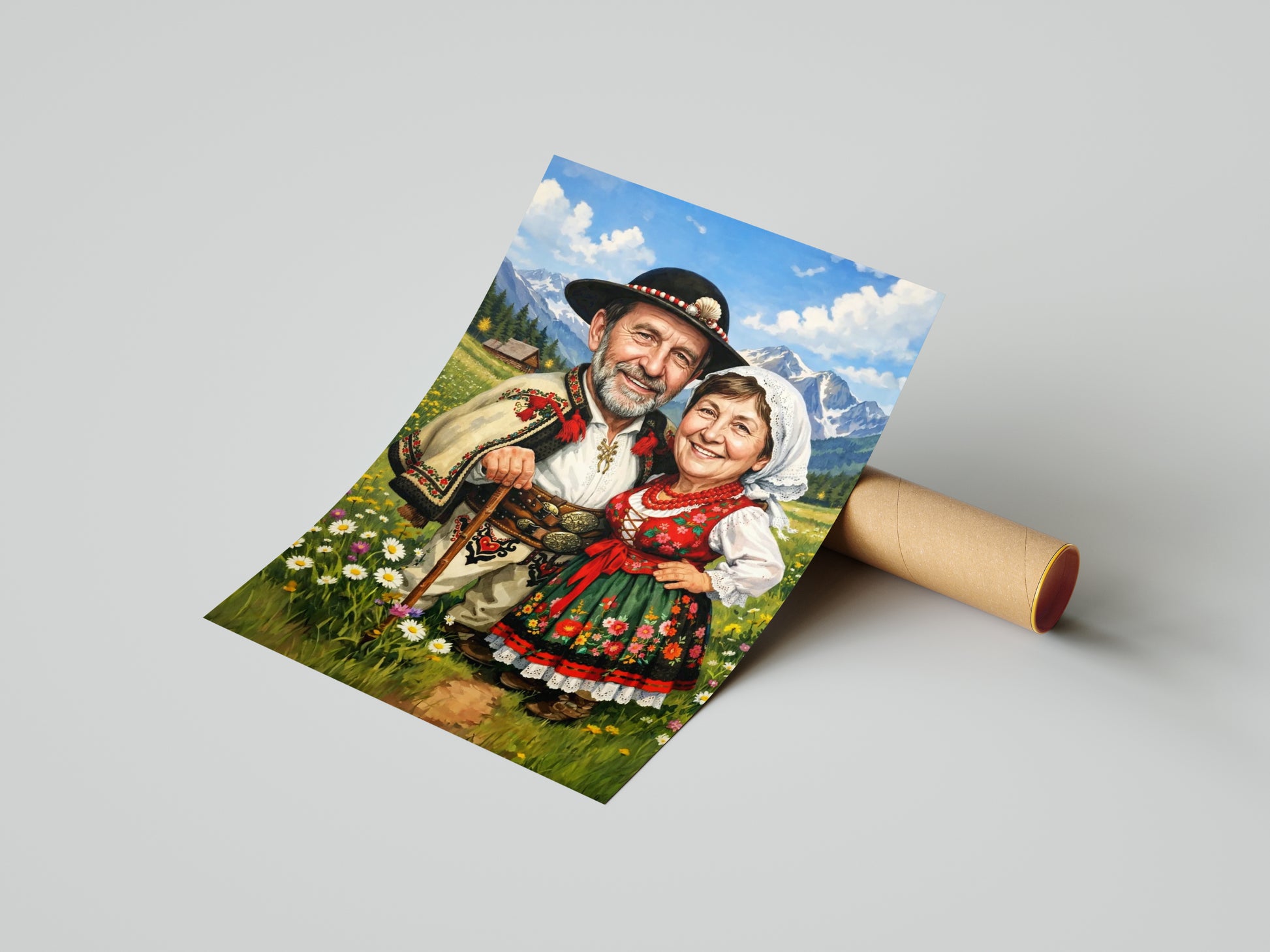 PORTRET GÓRALSKI – PARA W STROJACH LUDOWYCH