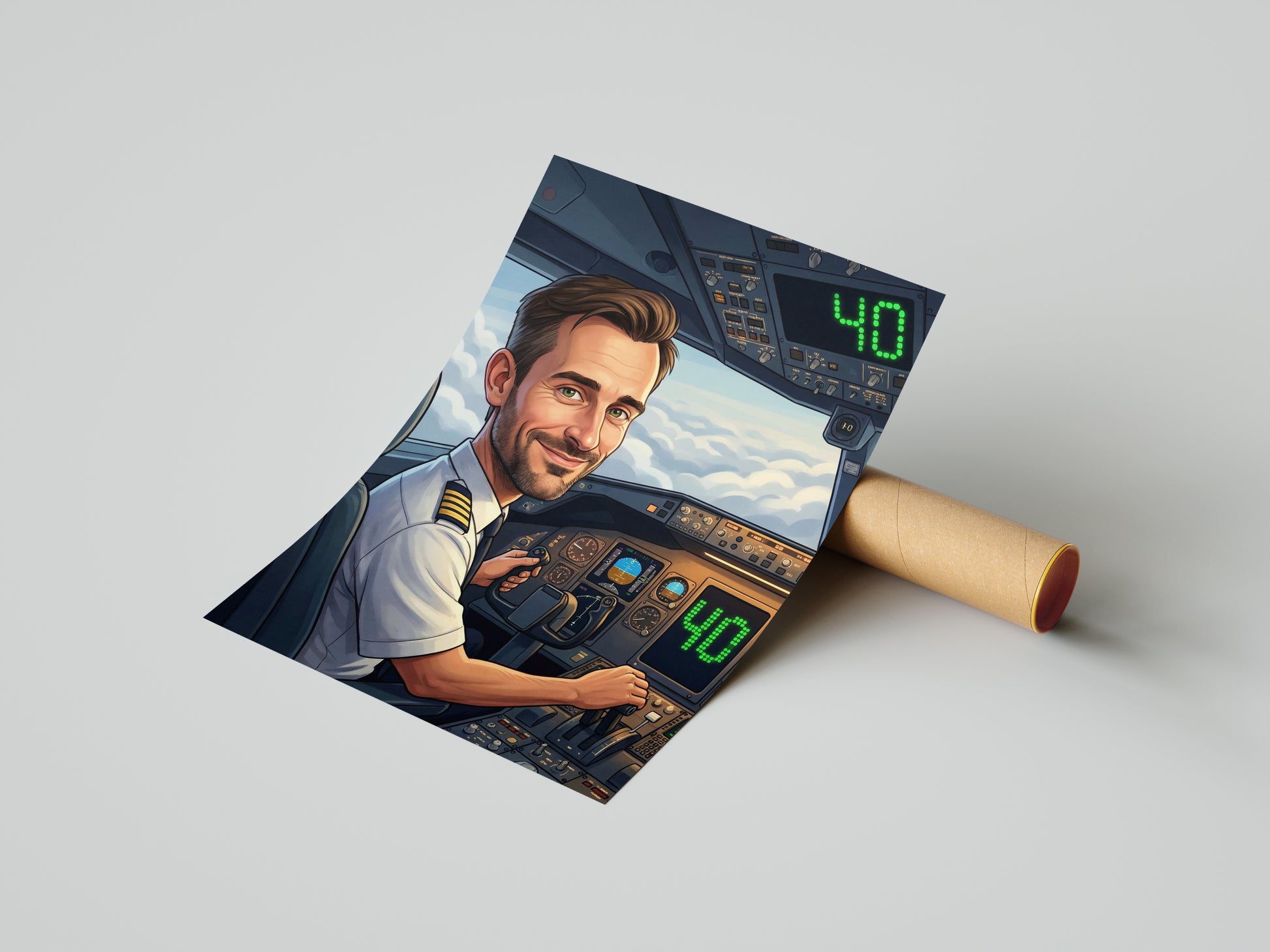 Pomysł na prezent dla pilota - portret