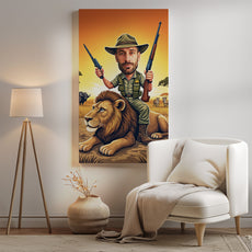 Portrety karykatury na zamówienie – Safari