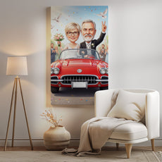 Karykatura na Rocznicę Ślubu z Personalizacją mockup 2