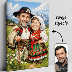PORTRET GÓRALSKI – PARA W STROJACH LUDOWYCH