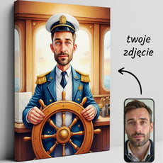 Portret karykatura kapitana