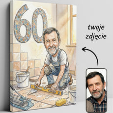 Karykatura glazurnika płytkarza - pomysł na prezent
