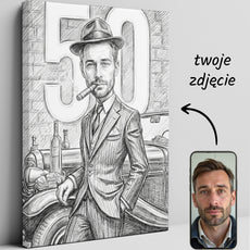 Karykatura Gangstera - pomysł na prezent dla kolegi