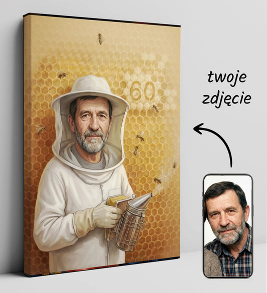 Karykatura pszczelarza - pomysł na prezent