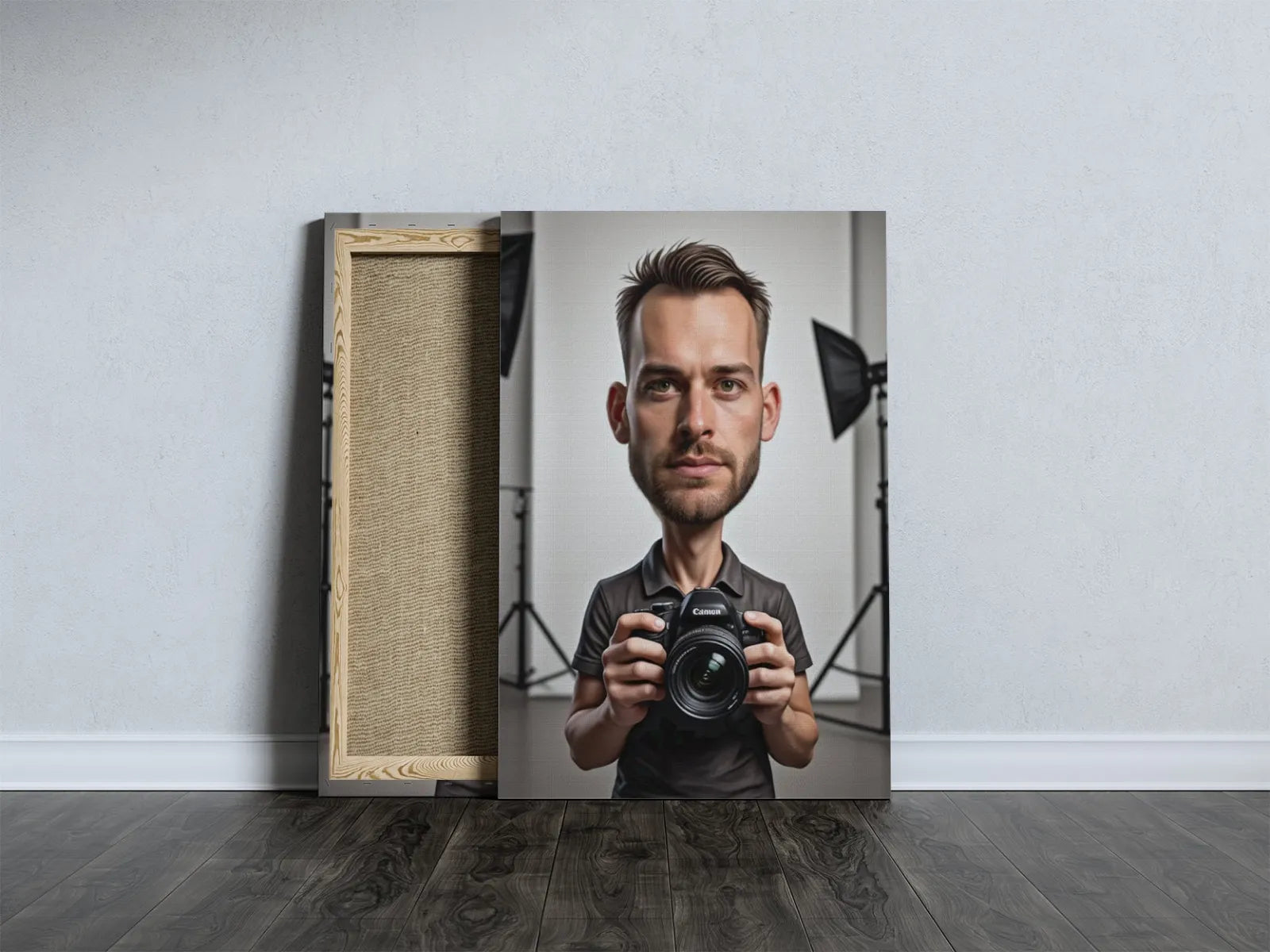 Plakat na płótnie z karykaturą fotografa w produkcie Karykatura fotografa