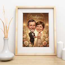 Karykatura jako podziękowanie ślubne dla rodziców mockup 3