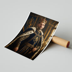 Karykatura personalizowana Król – wyjątkowy prezent mockup 4