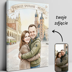 Karykatura personalizowana Pierwsze spotkanie w Krakowie glowne
