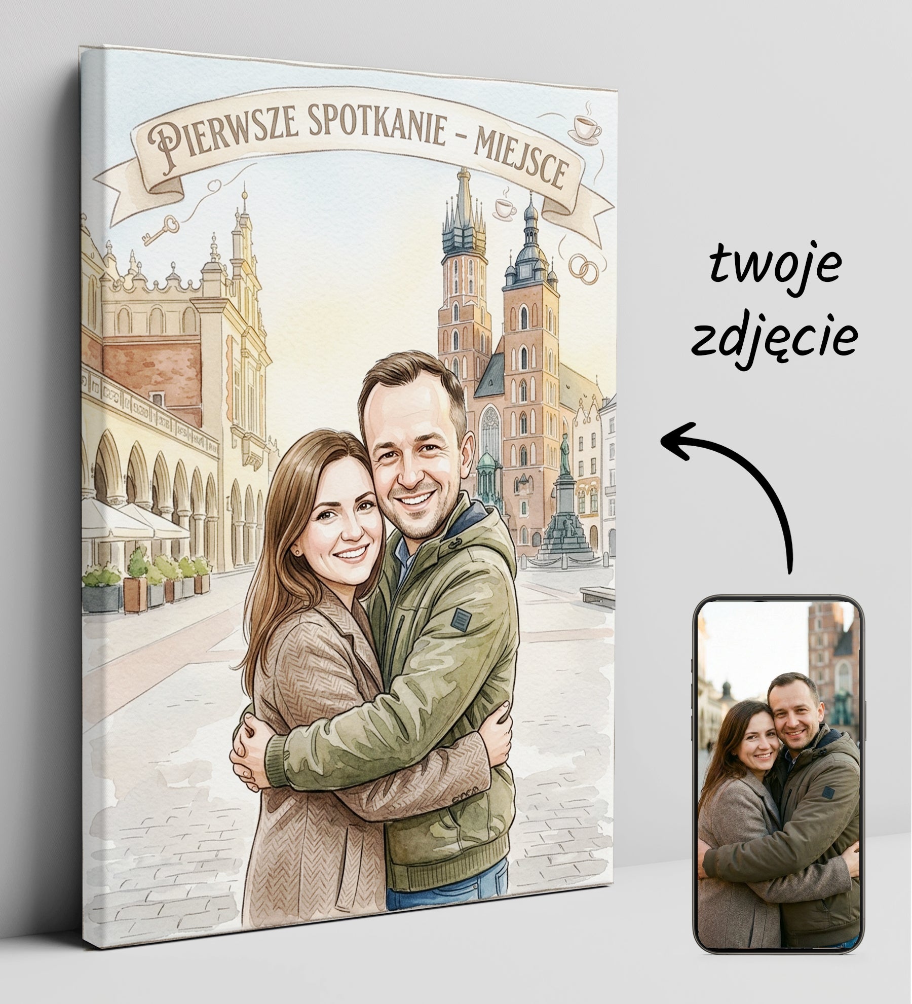 Karykatura personalizowana Pierwsze spotkanie w Krakowie glowne