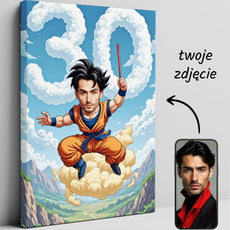 Personalizowany obraz na płótnie z motywem Dragon Ball Z jako prezent dla fana anime