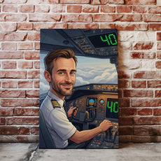 Pomysł na prezent dla pilota - portret