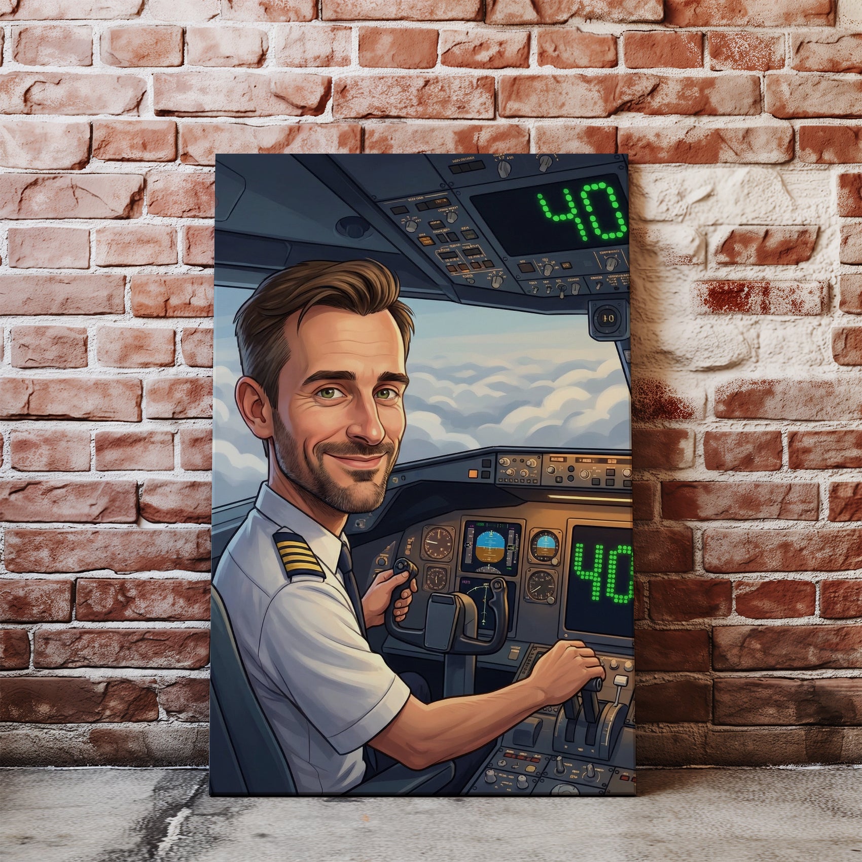 Pomysł na prezent dla pilota - portret