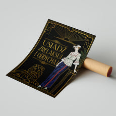 Obraz do łazienki Art Deco – Usiądź i oddychaj mockup 5