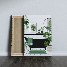 Obraz do łazienki Monstera w nowoczesnej łazience mockup 7