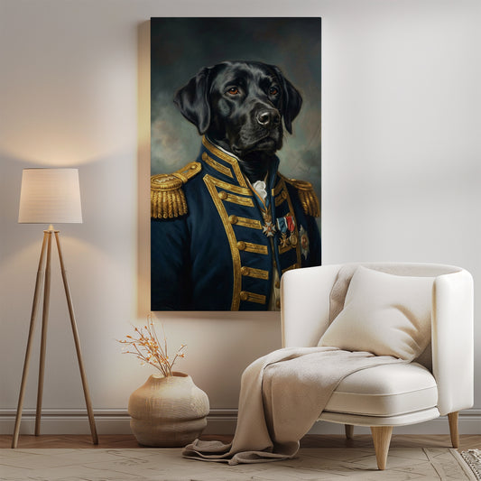 Portret psa admirała w historycznym mundurze mockup 0