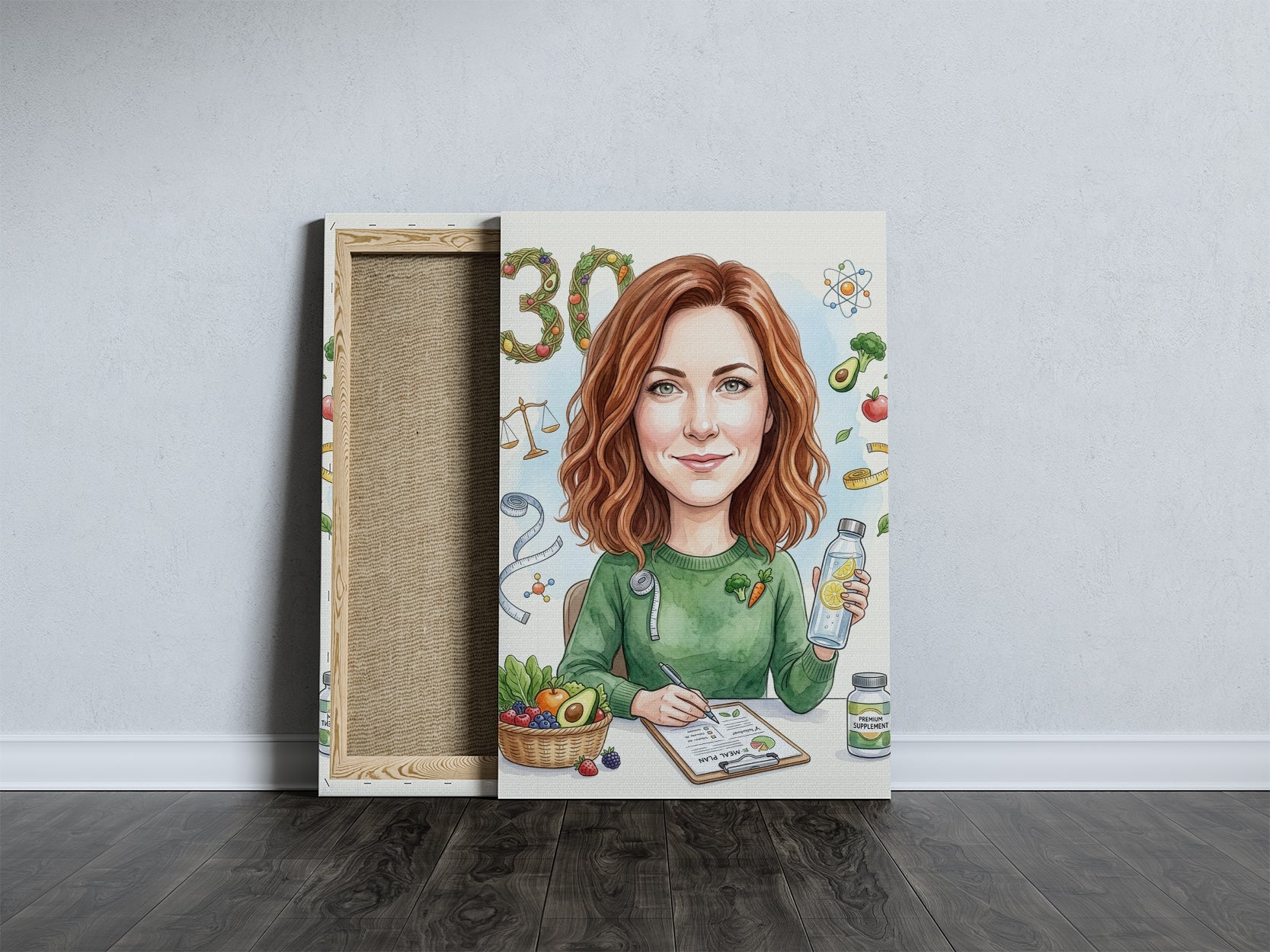Pomysł na prezent dla dietetyczki - personalizowana karykatura ze mockup 5