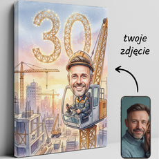 Pomysł na prezent dla dźwigowego - karykatura ze zdjęcia glowne