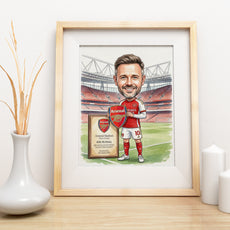 Karykatura Arsenal na 40 Urodziny - Personalizowany Prezent mockup 3
