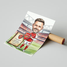 Karykatura Arsenal na 40 Urodziny - Personalizowany Prezent mockup 4