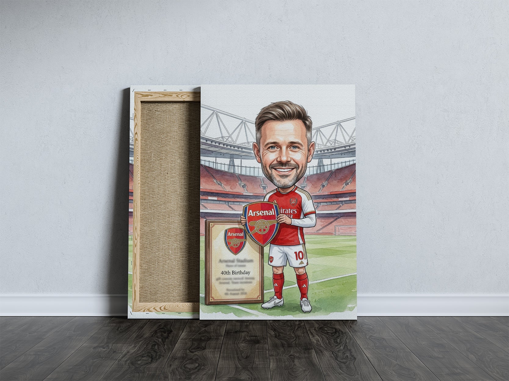 Karykatura Arsenal na 40 Urodziny - Personalizowany Prezent mockup 5