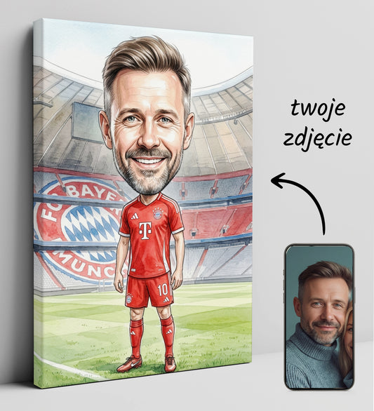 Karykatura Bayern Monachium na 40 Urodziny - Personalizowany Prezent glowne