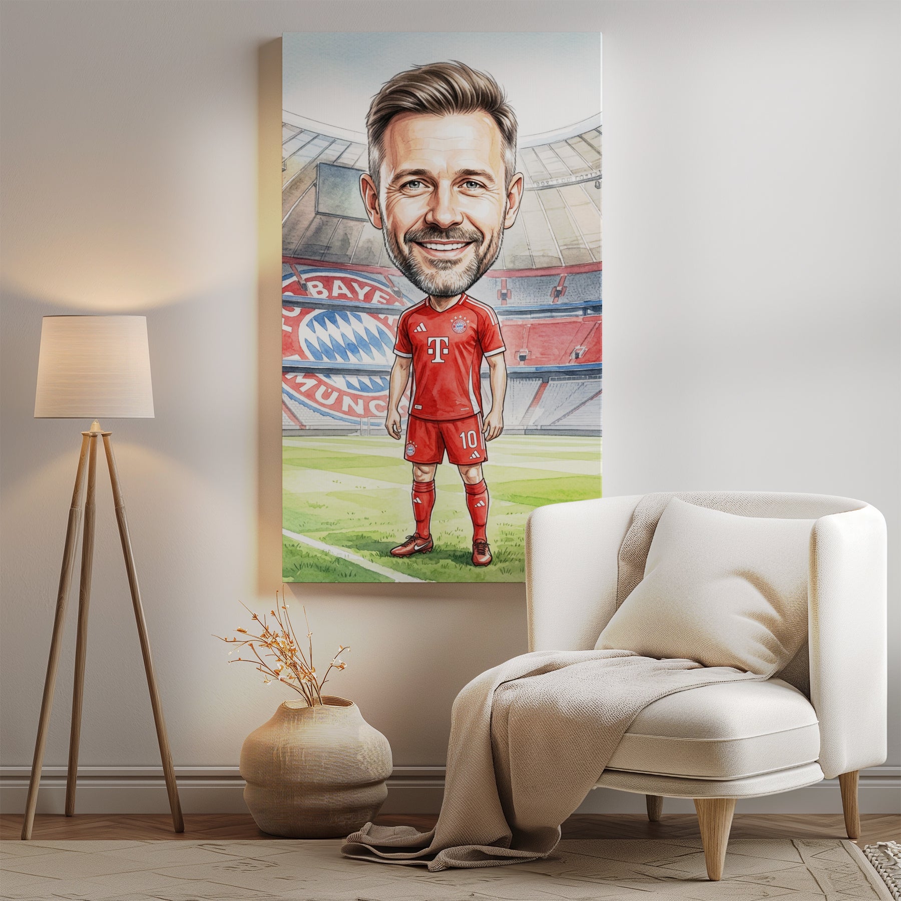Karykatura Bayern Monachium na 40 Urodziny - Personalizowany Prezent mockup 2