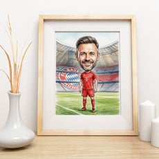 Karykatura Bayern Monachium na 40 Urodziny - Personalizowany Prezent mockup 3