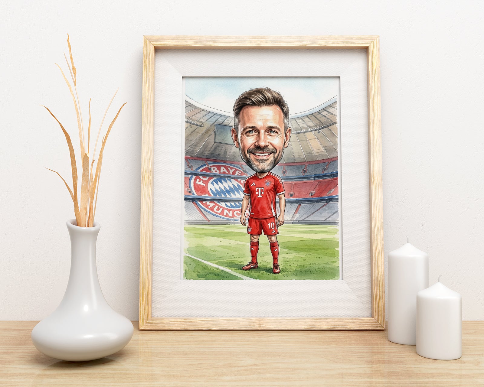 Karykatura Bayern Monachium na 40 Urodziny - Personalizowany Prezent mockup 3