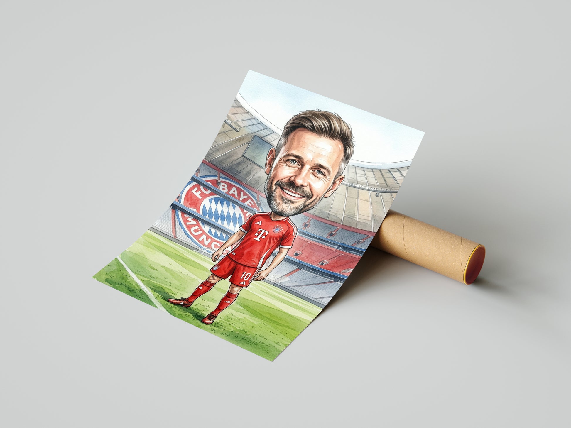 Karykatura Bayern Monachium na 40 Urodziny - Personalizowany Prezent mockup 4