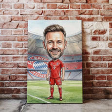Karykatura Bayern Monachium na 40 Urodziny - Personalizowany Prezent nacegle