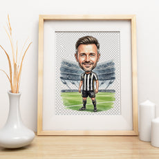Karykatura Juventus na 40 Urodziny - Personalizowany Prezent mockup 3