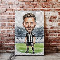 Karykatura Juventus na 40 Urodziny - Personalizowany Prezent nacegle