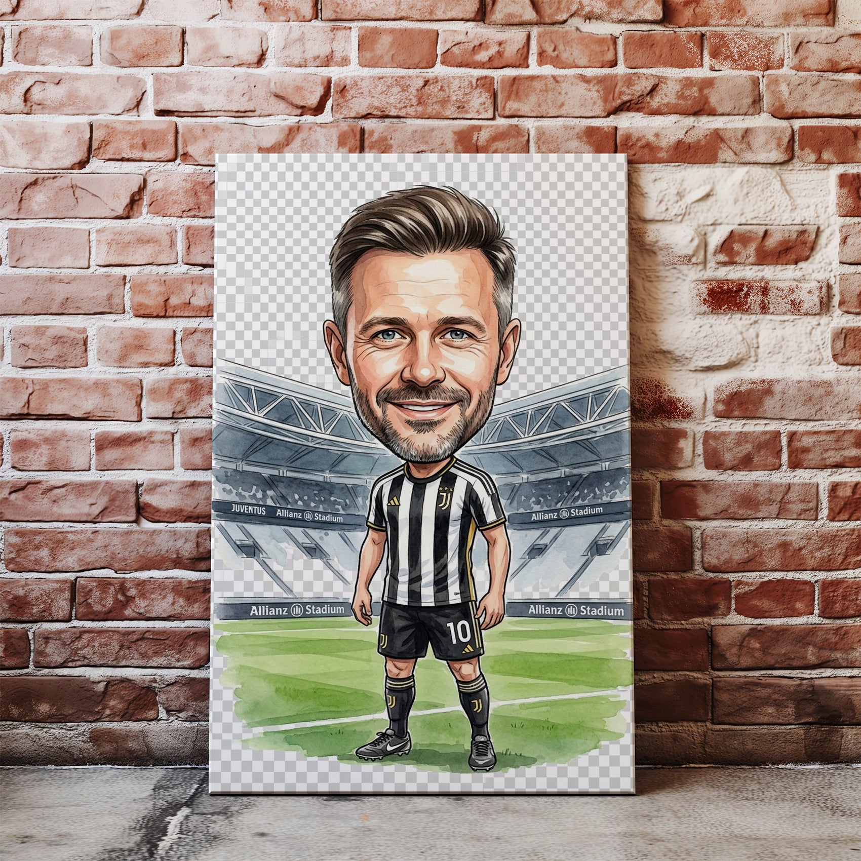 Karykatura Juventus na 40 Urodziny - Personalizowany Prezent nacegle