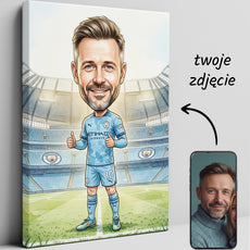Karykatura Manchester City na 40 Urodziny - Personalizowany Prezent glowne