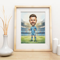 Karykatura Manchester City na 40 Urodziny - Personalizowany Prezent mockup 3