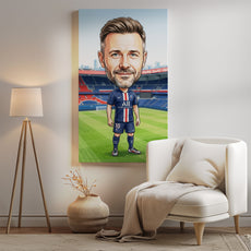Karykatura PSG na 40 Urodziny - Personalizowany Prezent mockup 2