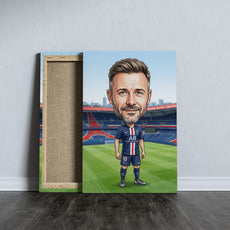 Karykatura PSG na 40 Urodziny - Personalizowany Prezent mockup 5