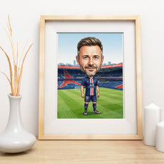 Karykatura PSG na 40 Urodziny - Personalizowany Prezent mockup 3