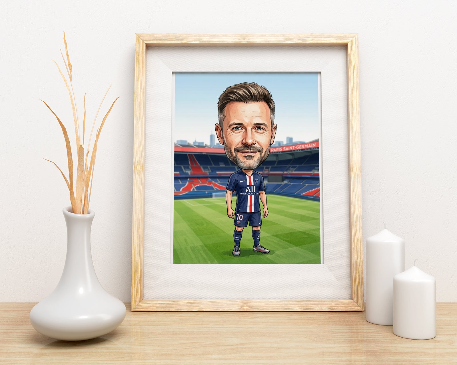 Karykatura PSG na 40 Urodziny - Personalizowany Prezent mockup 3