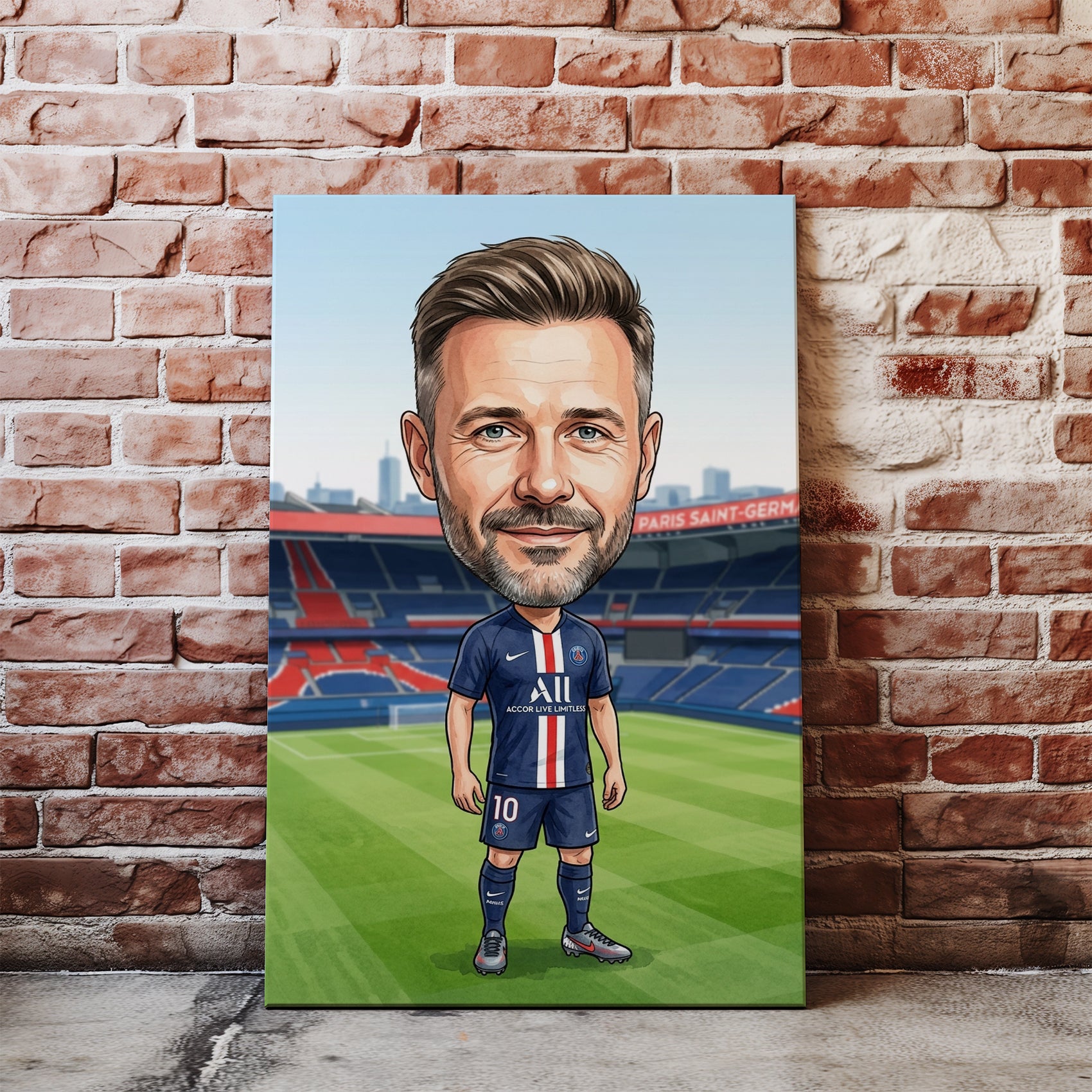 Karykatura PSG na 40 Urodziny - Personalizowany Prezent nacegle