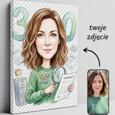 Pomysł na prezent dla kadrowej – personalizowana karykatura ze zdjęcia glowne
