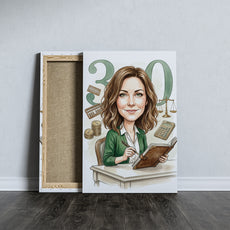 Pomysł na prezent dla księgowej – personalizowana karykatura ze mockup 5