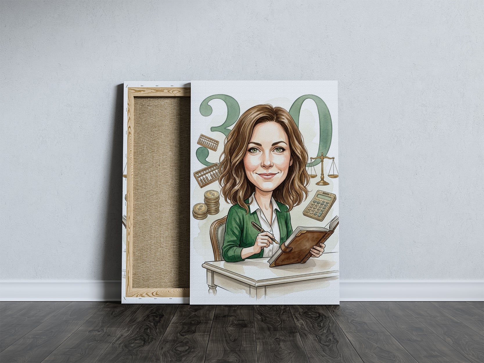Pomysł na prezent dla księgowej – personalizowana karykatura ze mockup 5