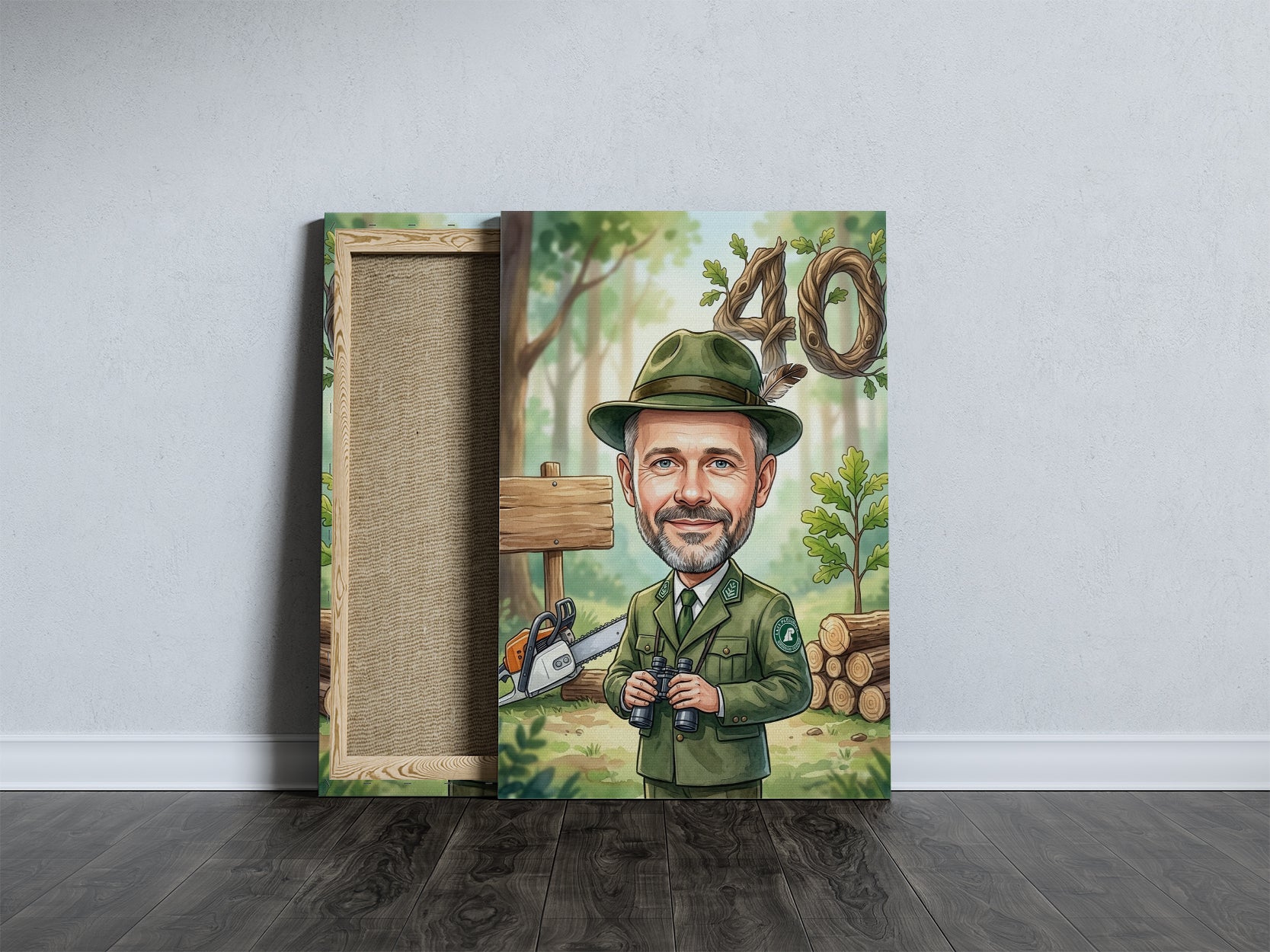 Pomysł na prezent dla leśniczego - karykatura mockup 5