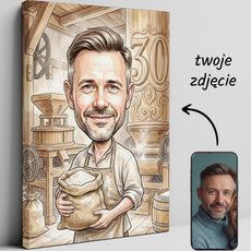 Pomysł na prezent dla młynarza - karykatura ze zdjęcia glowne