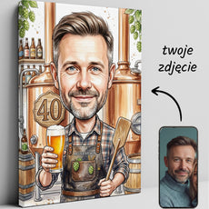 Pomysł na prezent dla Piwowara - karykatura glowne