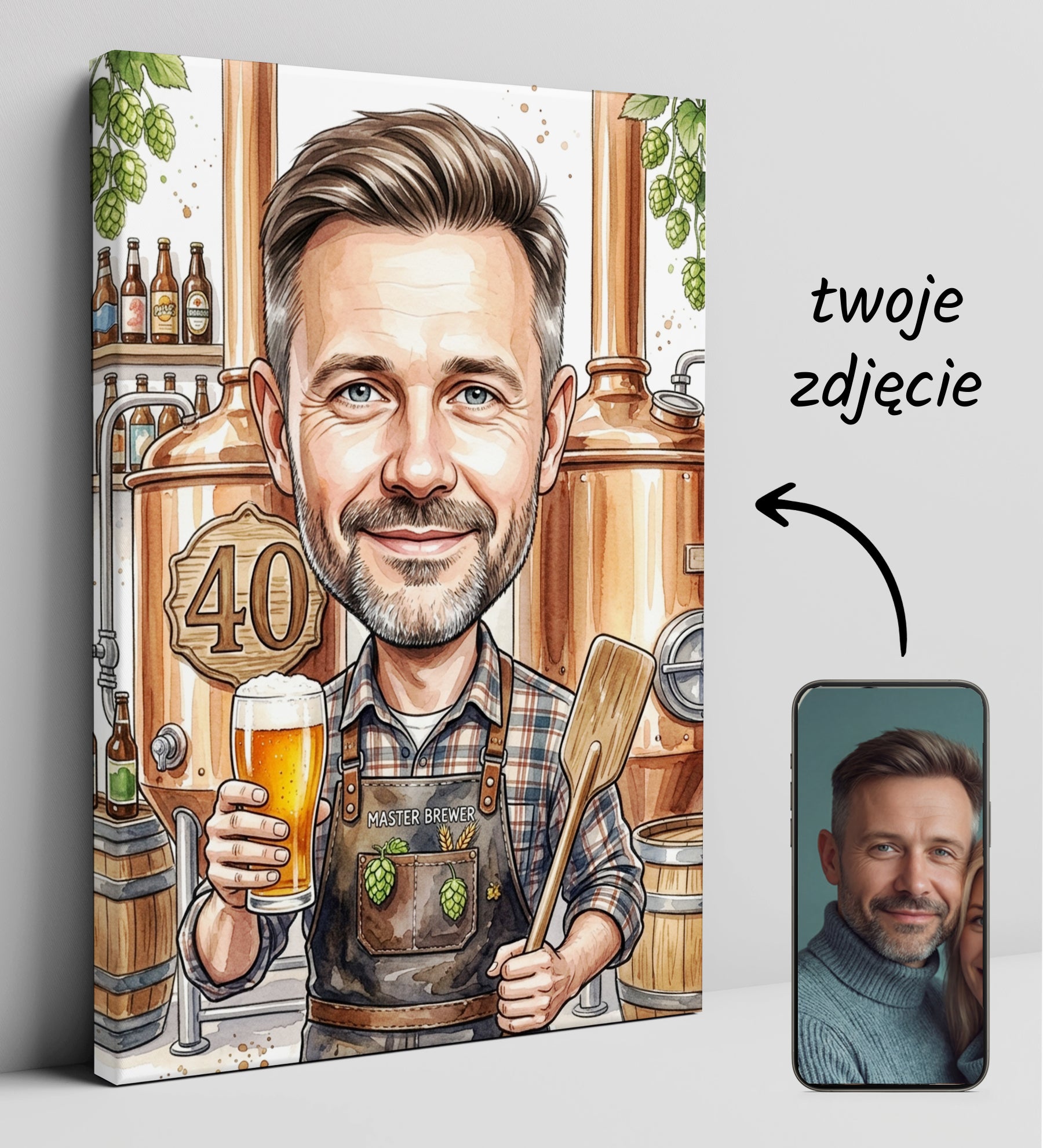 Pomysł na prezent dla Piwowara - karykatura glowne